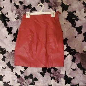 Vintage leather skirt